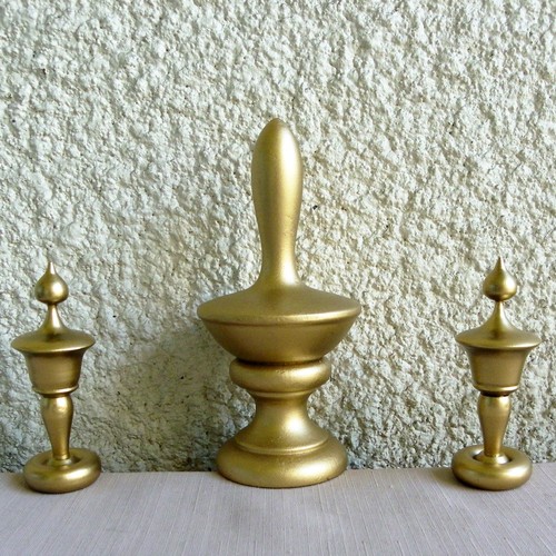 Clock finials large - finials, inches