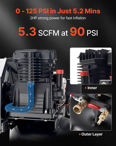 Gallon air compressor 2hp - 30-gallon,