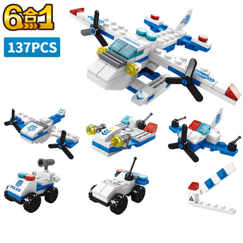 6in1 new police sports car - 6in1,