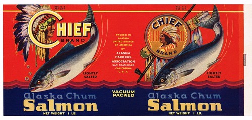 Original tin can label vintage - can,