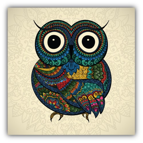 Patterned owl car - patterned,