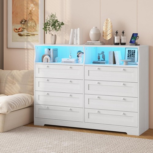 Led dresser with - led, charging