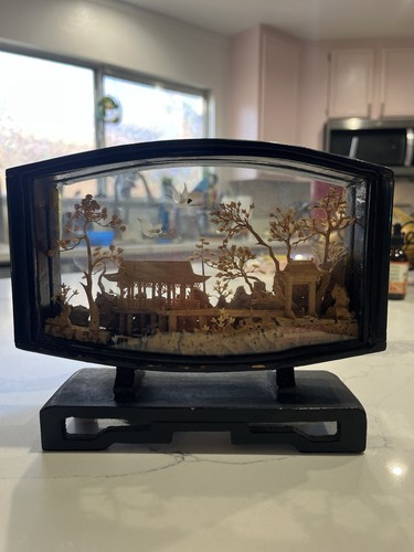 Vintage chinese diorama - vintage,