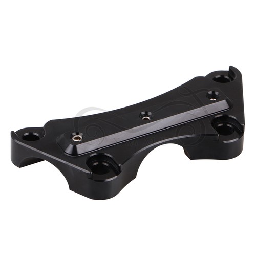 Gloss black cnc handlebar - black,