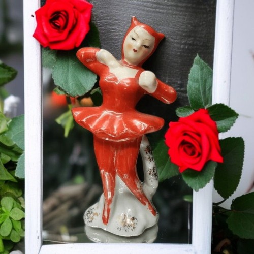 She devil ballerina figurine - ballerina,