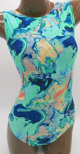 Girls gymnastics leotard - gymnastics, aqua