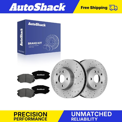 Front drilled slotted brake - slotted,