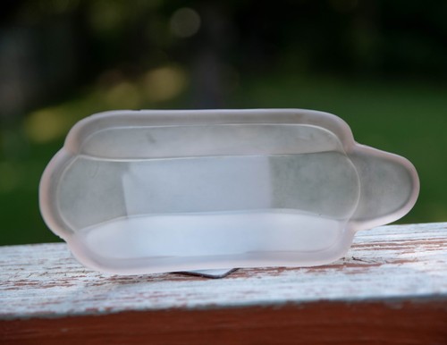 Frosted rose glass - glass, banana