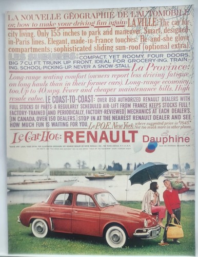 1959 renault dauphine red - renault,