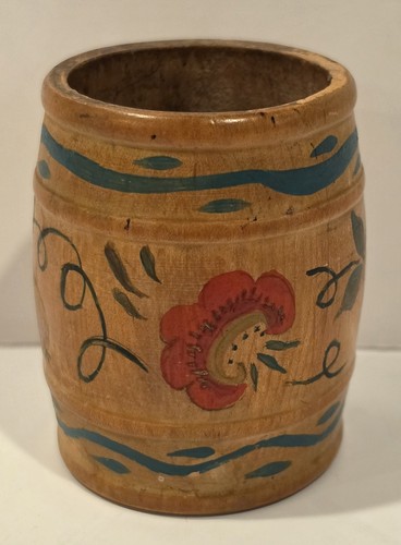 Vintage hand painted wooden - vintage,