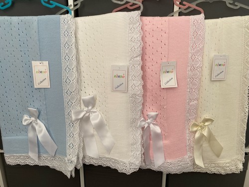 Spanish knitted baby shawl - spanish,