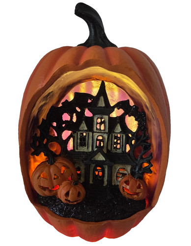 Jack lantern lane lighted - o,
