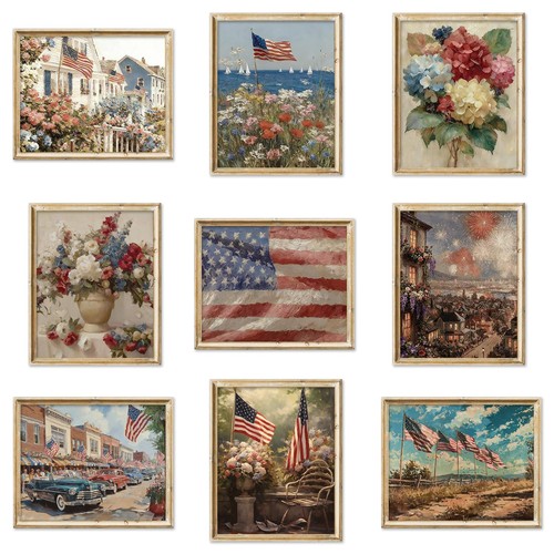 Whaline pcs patriotic wall - 9,