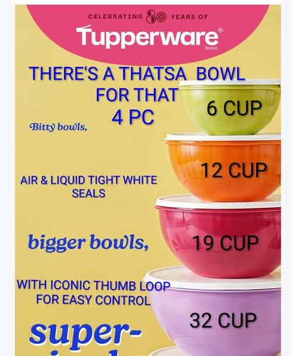 Tupperware thatsa bowls - tupperware,