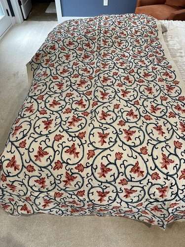 Vintage hand sewn crewel - vintage, work