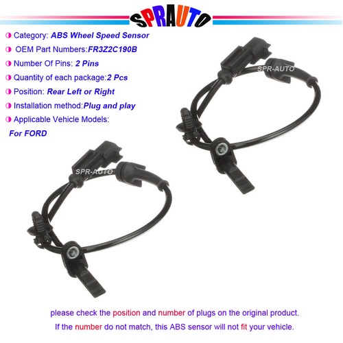 Abs wheel speed sensor rear - speed,