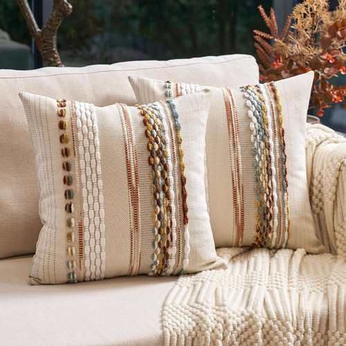 Boho throw pillow covers - boho, 18x18
