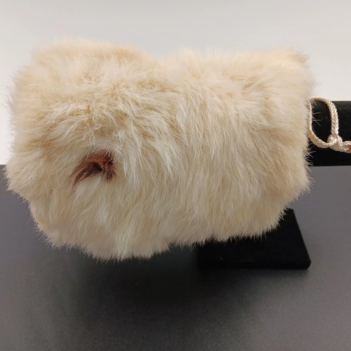 Vtg childs ermine fur muff - ermine,