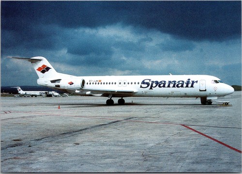 Spanair airlines fokker 100 - airlines,