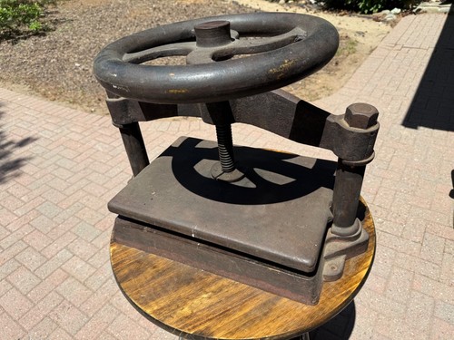 Antique cast iron book - cast, press
