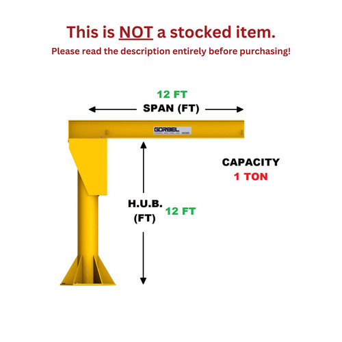 Gorbel freestanding jib crane - freestanding,