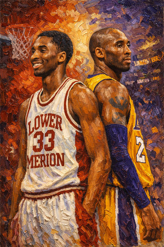 13x19 oil painting print - , of