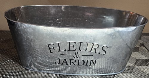 Metal oval planter - oval, planter,