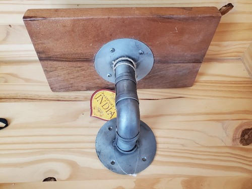 Wall mounted solid wood shelf - mounted,