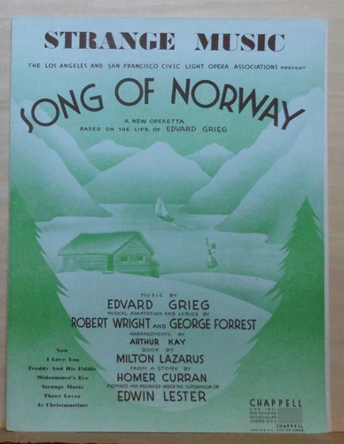 Strange music 1944 sheet - strange,