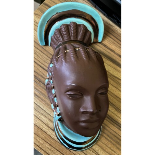 African woman chalkware wall - african,
