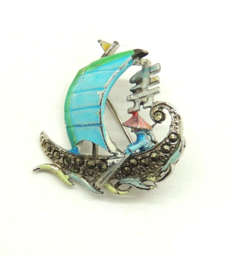 Vintage chinese junk boat - vintage,