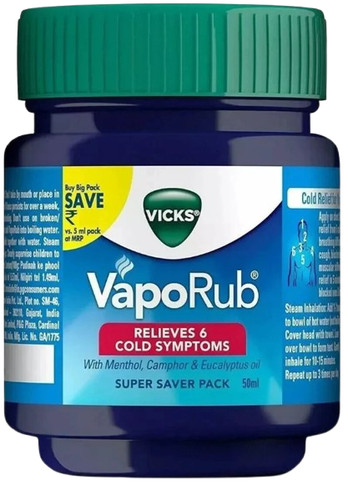 Vicks vaporub relives cough - vicks,