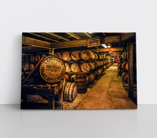 Scotch whiskey barrels bar - whiskey,