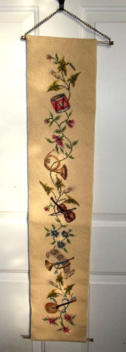 Needlepoint bell pull - needlepoint,