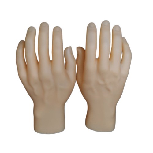 Pair simulation male - male, hands