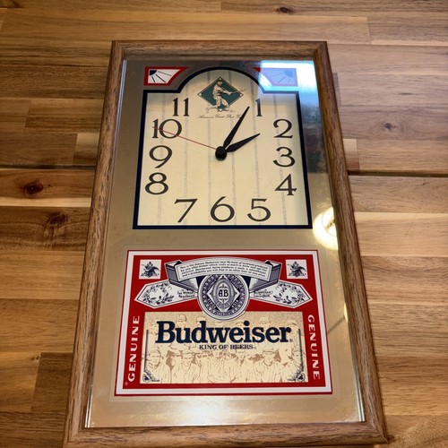 Vintage budweiser wall clock - budweiser,