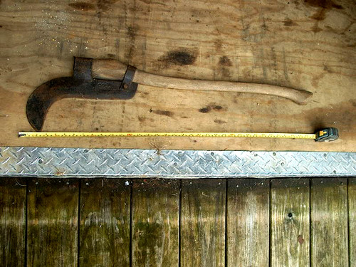 Vintage bush hook cutter axe - bush,