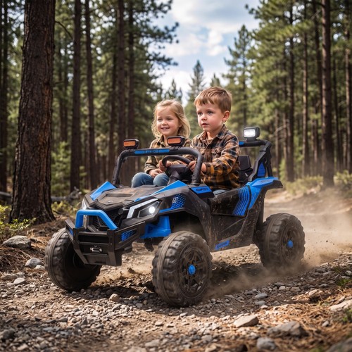 Qaba 24v seater ride - ride, on