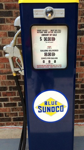 New blue sunoco gas pump - new,