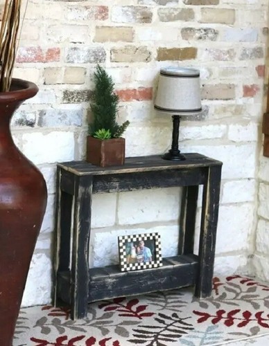 Table side wooden rustic - wooden,