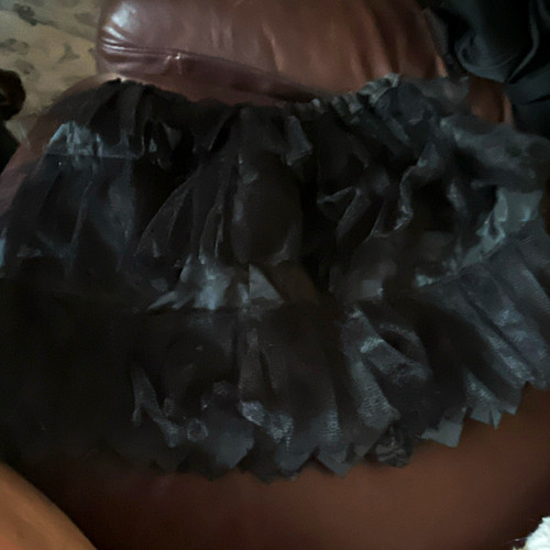Women black tulle - black, layered