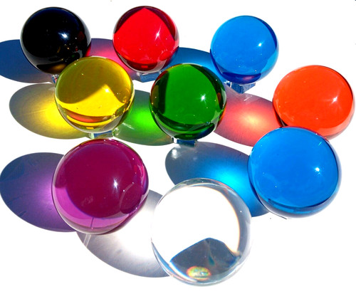 Acrylic contact juggling balls - acrylic,