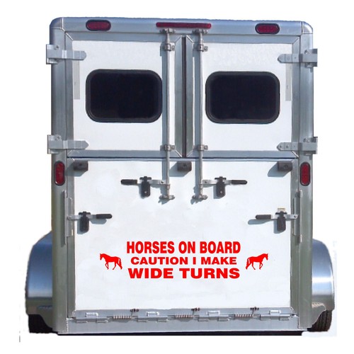 Reflective trailer decal - reflective,
