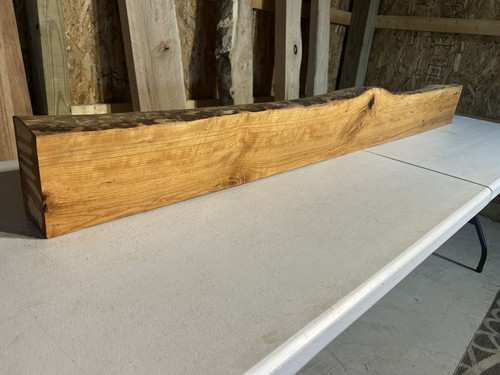 Curly cherry mantel fireplace - curly, mantel/fireplace