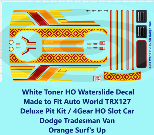 White toner decal made - white, ho