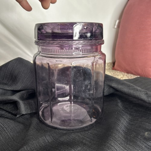 Antique glass tobacco humidor - antique,