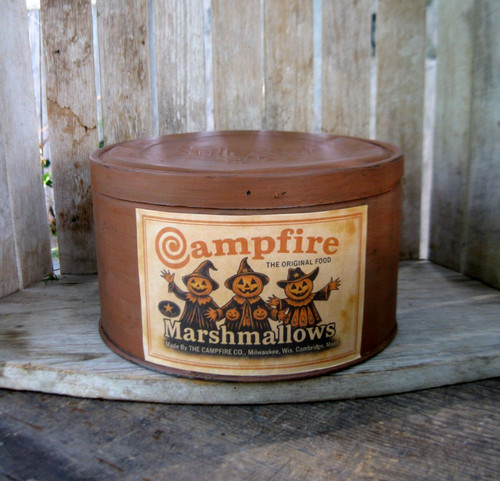 Antique pantry tin new pumpkin - tin,