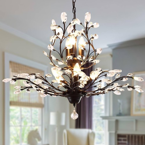 Vintage crystal chandelier - vintage,