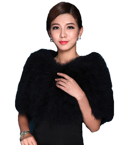 Real ostrich feather fur - real,