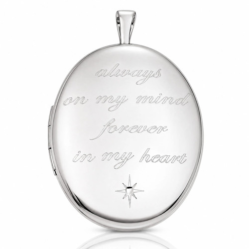 Sterling silver brushed - silver, rh-pl
